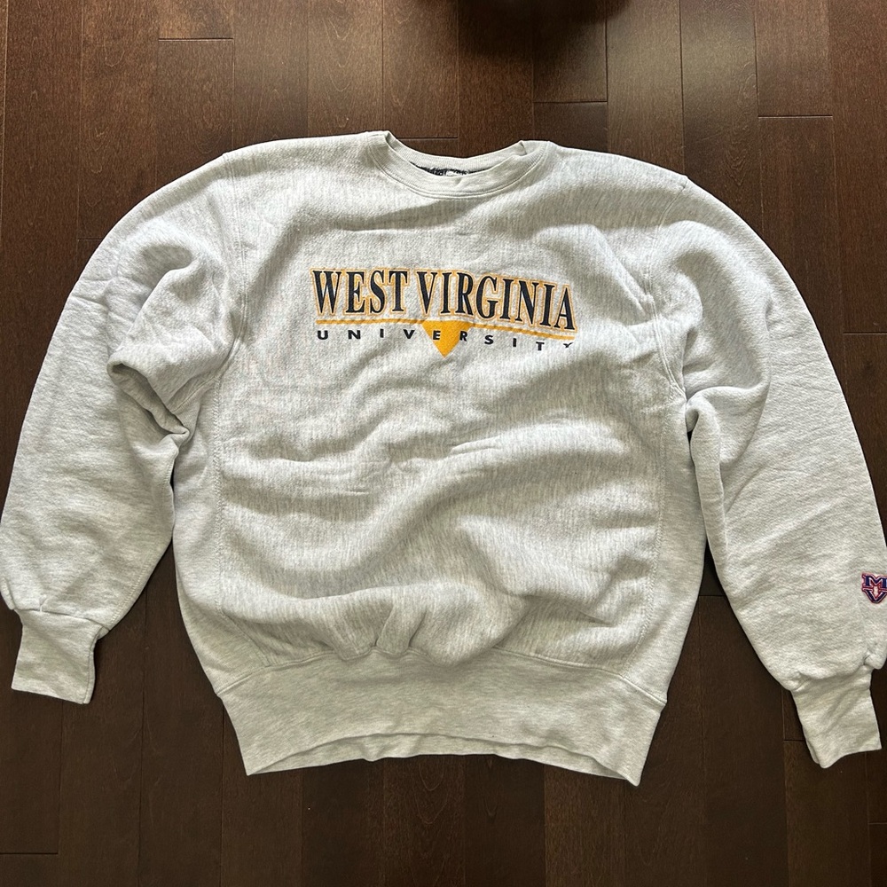 90’s Vintage West Virginia University Heavyweight Weave Crewneck Sweatshirt